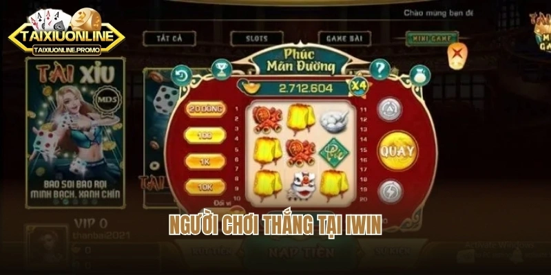Người chơi thắng tại Iwin